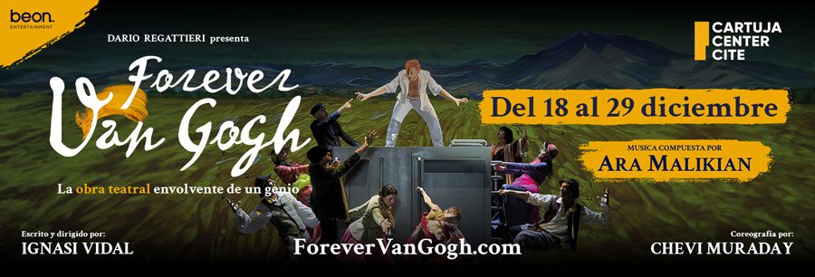 Portada de Forever Van Gogh con diseño moderno, mostrando colores vibrantes y gráficos atractivos que destacan su contenido principal."