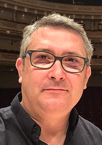 Foto de Miguel Ángel García, responsable de sonido.